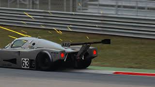 Mercedes Sauber C9 on Monza  Absolutely mental sound [upl. by Carvey]