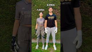 My Height vs Courtois 🙈📏 [upl. by Bertero]