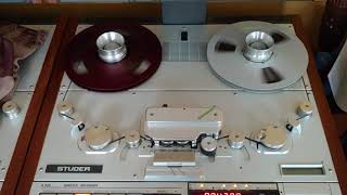 Studer A820 30IPS  Muted playing 14quot tape reel [upl. by Materse]