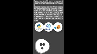 How to normalize a NumPy array to a unit vector shorts [upl. by Lorri835]