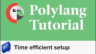 Polylang tutorial – Time efficient setup [upl. by Rosenfeld]