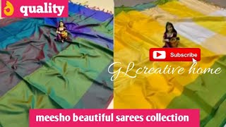 Meesho s￼arees 👌🏻 quality in Telugu  GL creative home [upl. by Birgit]