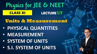 01  Physical Quantities Measurement System of Units  UNITS amp MEASUREMENT  JEE amp NEET [upl. by Lednor]