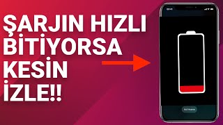 iPHONE ŞARJIN HIZLI BİTİYORSA KESİNLİKLE İZLE  iPhone Pil Ömrü Uzatma [upl. by Proudlove826]