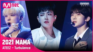 2021 MAMA ATEEZ  Turbulence  Mnet 211211 방송 [upl. by Eerrehc]