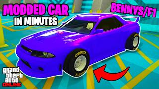 SUPER EASY F1 WHEELS ON ANY CAR IN GTA 5 ONLINE  BENNYS MERGE GLITCH 168 ALL PLATFORMS [upl. by Atiram]