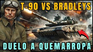 🔥 Batalla Épica Tanque T90M Ruso vs Bradleys Ucranianos💥 Guerra de Ucrania [upl. by Haerdna]