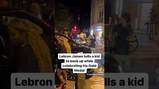 LeBron James Shuns Young Fan After Winning Team USA Gold Medal in France [upl. by Ilenna780]