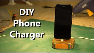 DIY Smartphone Charging Dock  Made From A Recycled Skateboard [upl. by Latvina]