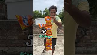 5₹ Vs 20₹ Kurkure Compare weight test Bengali mini blog shorts 😂 [upl. by Abdul]