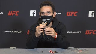 Max Holloway Unboxes His Jazwares Action Figure [upl. by Phedra88]