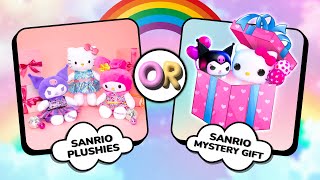 Would You Rather🌸 MYSTERY Gifts SANRIO Edition 🎁🎀 [upl. by Philan]