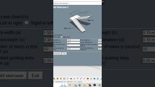 Dog legged staircase using 1001 bit tools plugin in Sketchup sketchup architecture architect [upl. by Zendah]