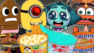 Inside Out 2 VS Despicable Me 4 Convenience Store MUKBANG COMPLETE EDITION  Animation  Pou  ASMR [upl. by Haas]