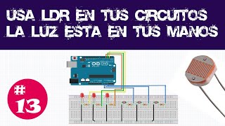 💥 COMO Utilizar un sensor de luz LDR desde CERO  Capitulo 13 🌻 [upl. by Misaq]