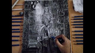 Drawing Padmavati DEEPIKA PADUKONE [upl. by Ahsahs885]