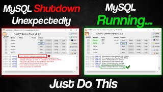 Quick Fix Mysql Shutdown Unexpectedly Error in XAMPP 2024 [upl. by Atnuhs]