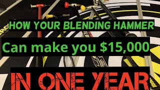 PDR Lesson  Blending ⚒  hail damage💰  dent removal training [upl. by Brewster]