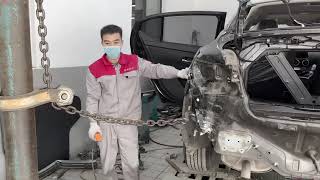 🔧 Nissan Sylphy Rear Crash A StepbyStep Restoration Journey 🚗✨ [upl. by Saraann930]