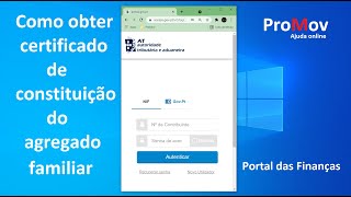 Como obter o certificado de constituição do agregado familiar Portal das Finanças [upl. by Pompei]