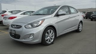 2013 Hyundai Accent GLS AUTO Start up Walkaround and Vehicle Tour [upl. by Oiluj122]