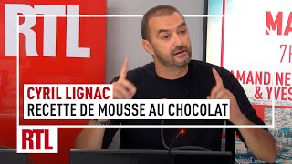 Cyril Lignac  sa recette de mousse au chocolat [upl. by Hpseoj31]