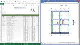 AUTOMATIZACION EXCEL PARA METRADOS EN EDIFICACIONES  OE2 ESTRUCTURAS  HebMERMA [upl. by Aron]