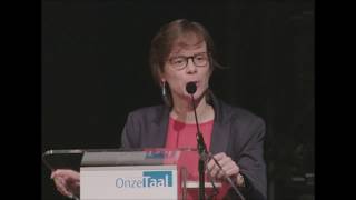 Ann De Craemer “Er kan niet genoeg Nederlands zijn”  Onze Taalcongres 2017 [upl. by Ecilahc]