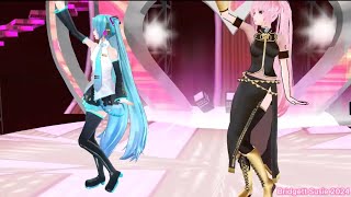 MMD Nanoem Hatsune Miku amp Megurine Luka  Take A Hint [upl. by Oretna725]