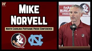 Mike Norvell North Carolina Postgame Interview  UNC 35 FSU 11  FSU Football  Warchant TV FSU [upl. by Nosredneh]