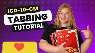 How to Tab Your ICD10CM Book  Medical Coding Tabbing Demonstration [upl. by Marv]