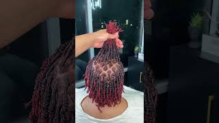 Two strand twist starter Locs  Medium  108 locs viral locs [upl. by Thinia]