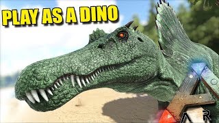 WE TRY AND GET INTO THEIR BASE   PLAY AS A DINO  ARK SURVIVAL EVOLVED [upl. by Kirchner]