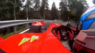 Onboard with David Hauser Dallara GP2  Trento Bondone 2013 [upl. by Airel]