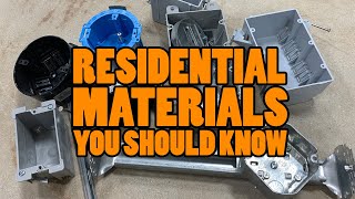 RESIDENTIAL ELECTRICAL MATERIALS Apprentice Electricians Should Know [upl. by Anewor]