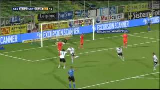 Cesena  Latina 2 1 Finale andata Play Off Serie B [upl. by Hennie]