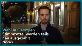 Schaltgespräch mit Felix Klauser ZDFKorrespondent zur aktuellen Lage in Georgien [upl. by Lorak]