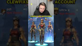 Clewfix has the rarest skin in fortnite history [upl. by Reckford]