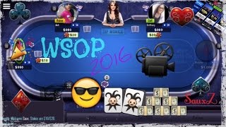 Jugando Poker Texas Holdem en WSOP app  Ganando 200K [upl. by Henka397]