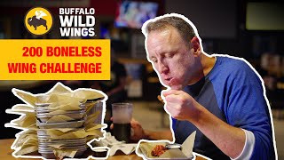 I was Challenged to EAT 200 Boneless Wings at BWW  2024 Restaurant Challenge 3 [upl. by Lowenstein229]