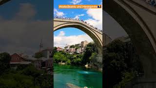 Bridge DiveMostarBosnia amp Herzegovina 🇧🇦 travel mostar bosniaherzegovina europe [upl. by Inattyrb28]