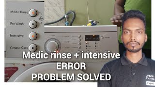 LG FRONT LOAD medic rinse and insentive Error problem solved ll [upl. by Florenza]