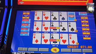 BELLAGIO VIDEO POKER GREAT HIT VegasSlotsVP [upl. by Ynaffets]