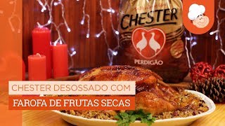 Chester Perdigão com farofa de frutas secas — Receitas TudoGostoso [upl. by Harraf922]