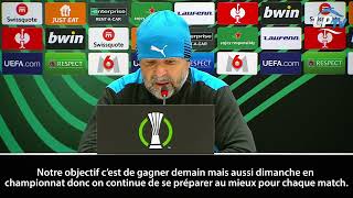 OMQarabag  les ambitions de Sampaoli en Conference League [upl. by Yentirb]