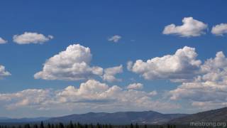 Time lapse of convecting cumulus over Fall River Valley California [upl. by Chrissy]