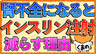 イラストで学ぶ医学！「腎不全でインスリンの投与量を減らす理由とは？」糖尿病で腎不全になる機序とは？ [upl. by Cargian]