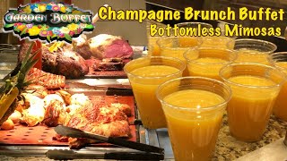 Bottomless Mimosas  Garden Buffet Weekend Brunch at South Point  Las Vegas [upl. by Lia]