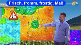 Nach Kälte neuer Regen nach Regen neue Kälte Wetter amp MaiStartVorhersage 260405052023 [upl. by Adnot]