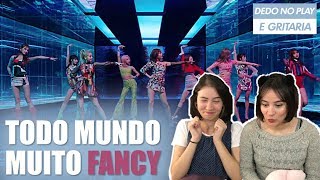 TWICE quotFANCYquot MV Reaction  Três de Outubro [upl. by Kazmirci]